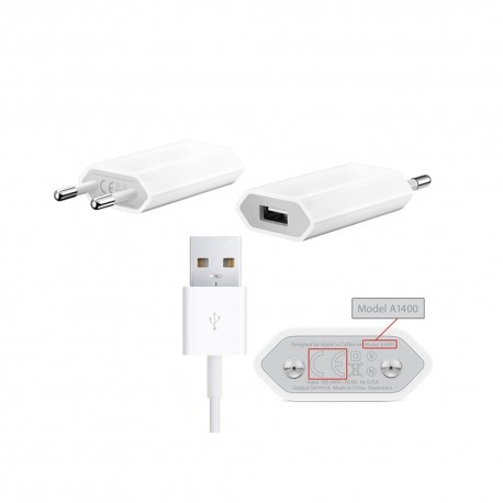 Spina presa muro caricatore + cavo usb lightning compatibile per Iphone